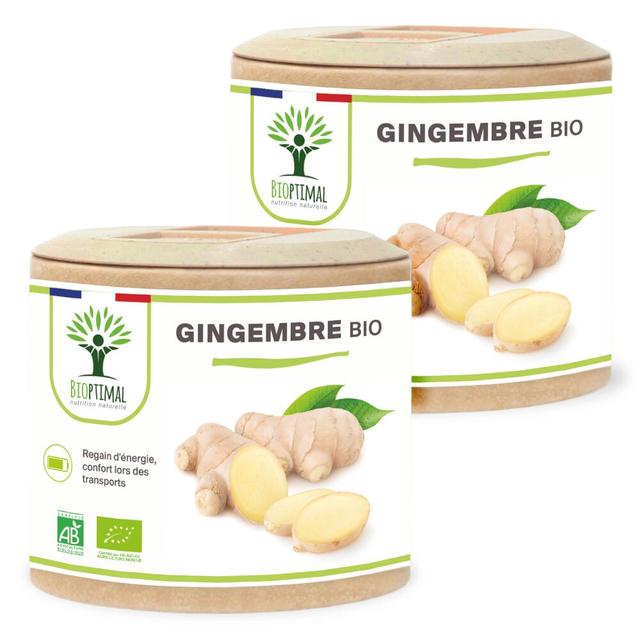 Gingembre Bio - Complément alimentaire - 2X60gl