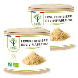 Levure de Bière Revivifiable Bio - Complément alimentaire-2X60gl