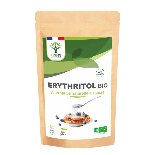 Erythritol bio en poudre - Conditionné en France - Vegan - 1KG