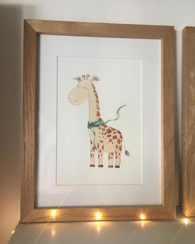 Maya, l'illustration girafe