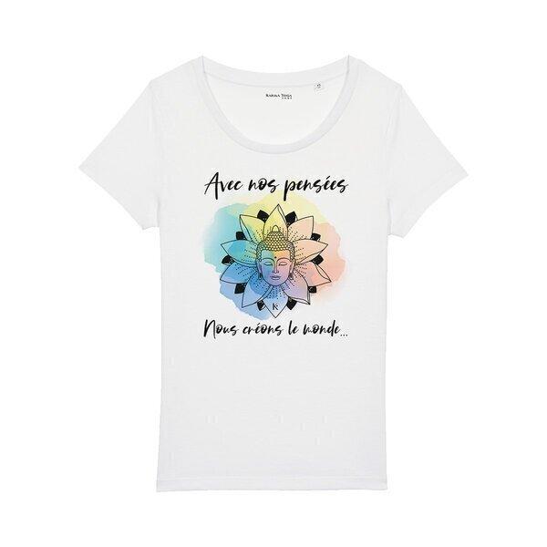 T-Shirt Femme "Créons le monde" en Coton Bio