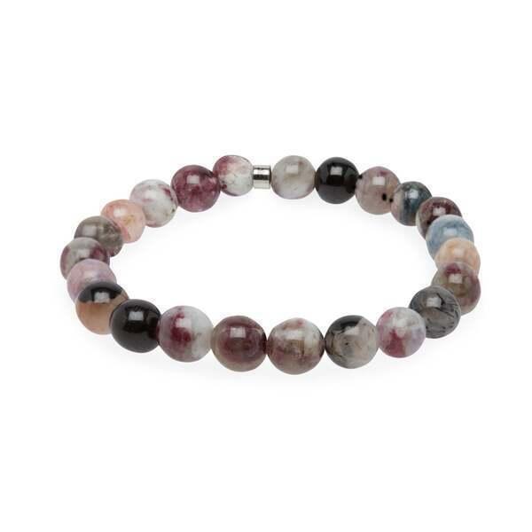 Bracelet 8mm en Tourmaline Multicolore