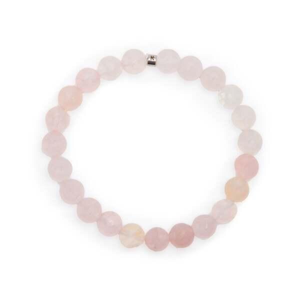 Bracelet 8mm en Quartz Rose