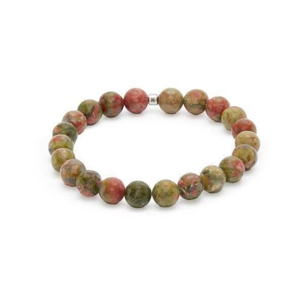 Bracelet 8mm en Unakite