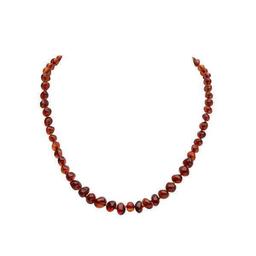 Collier en Ambre couleur Cognac