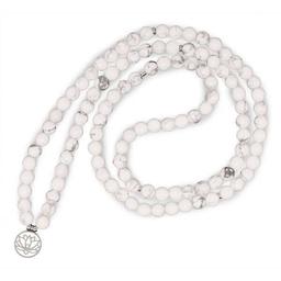 Bracelet Mala de 108 perles en Howlite