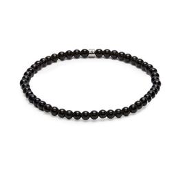 Bracelet 4mm en Obsidienne