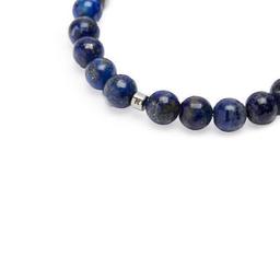 Bracelet 8mm avec pendentif en Lapis Lazuli