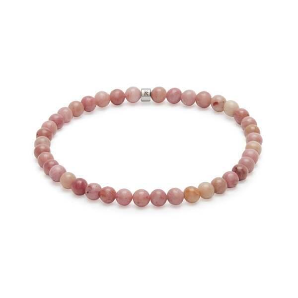 Bracelet 4mm en Rhodonite Claire