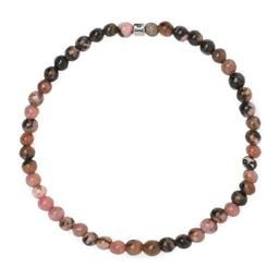 Bracelet 4mm en Rhodonite foncée