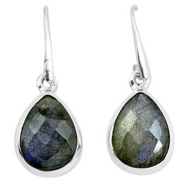 Boucles doreilles en Argent et Labradorite