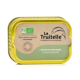 Truites de montagne à l'huile d'olive bio - Boîte de 100g