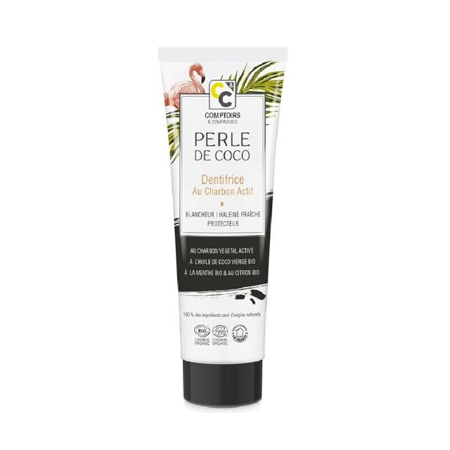 Perle de Coco, Dentifrice au Charbon Végétal Actif