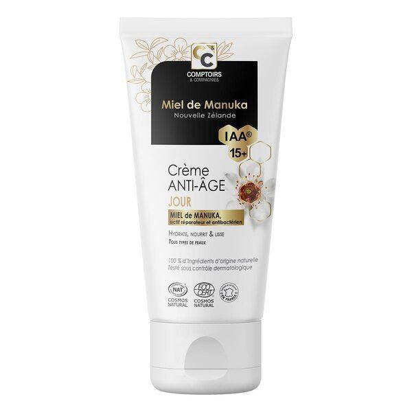 Crème de jour anti-âge au miel de Manuka IAA15+ 50ml