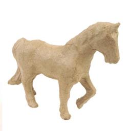 Cheval en papier maché 12 cm