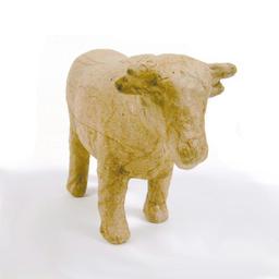 Vache en papier mâché 13 cm