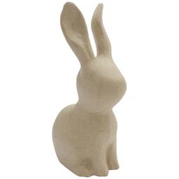 Lapin grandes oreilles en papier mâché - 21,5 x 12,5 x 7,5 cm