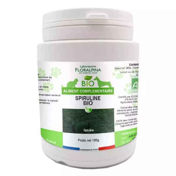 Spiruline Bio 100g pour Chiens et Chats - redonner du Tonus à Vo