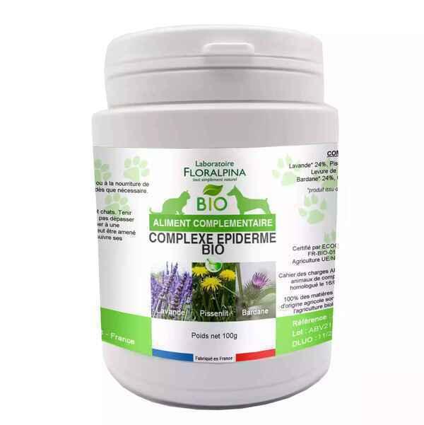 Complexe Epiderme BIO 100g pour chien et chat