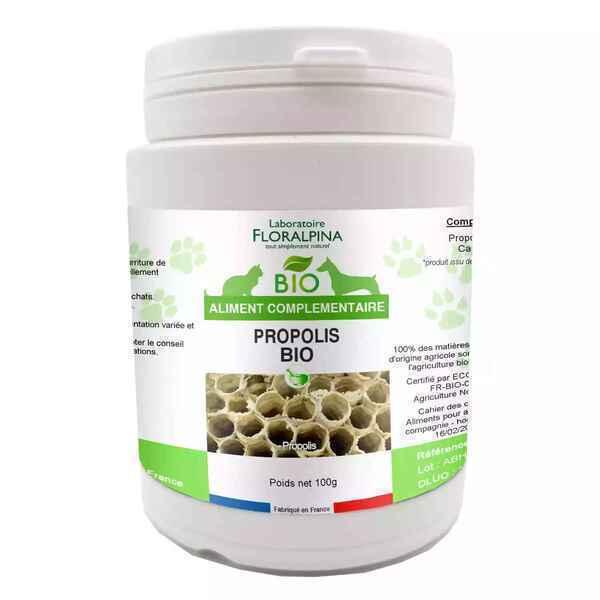 Propolis Bio 100g pour Chien et Chat - Hygiène buccale, Stimulat