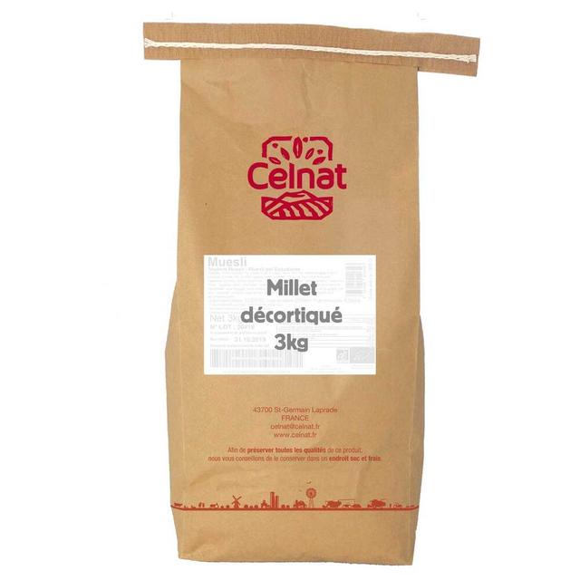 Millet décortiqué bio 3kg