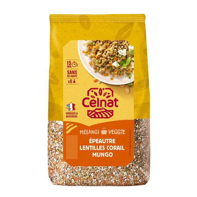 Mélange épeautre, lentilles corail et haricots mungo 500g