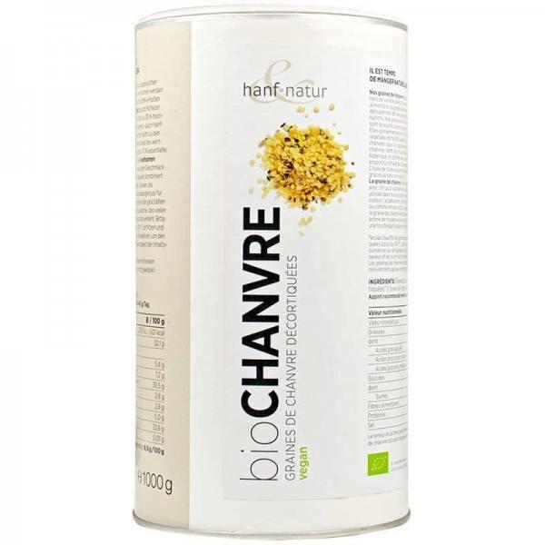 Graines de chanvre décortiquées bio 1kg