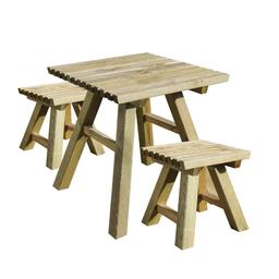 Set - 1 table 2 tabourets KAREL