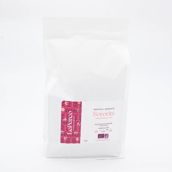 Café du Honduras décaféiné Bio  Grains 1kg  Sororité Déca