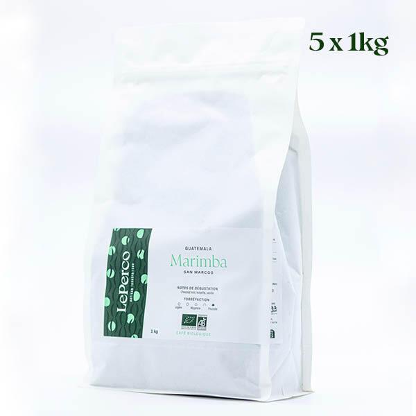 Café du Guatemala Bio  Grains 5x1kg  Marimba