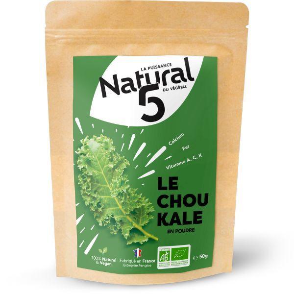 Chou Kale en poudre Bio 50G.