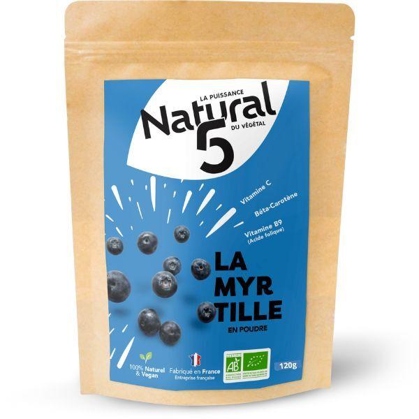 Myrtille en poudre Bio 120G.