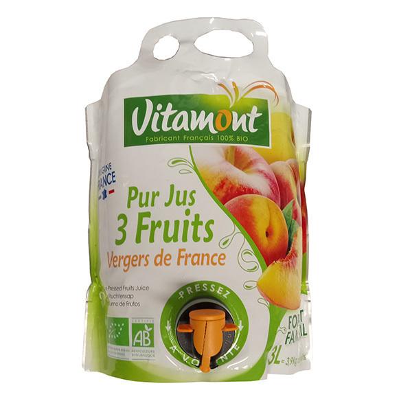 Pur jus 3 fruits du verger de France 3L