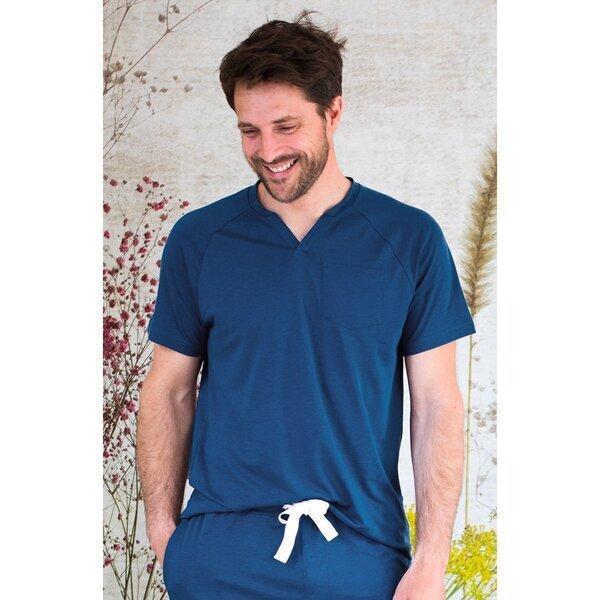 Haut de pyjama homme en Coton Bio et TENCEL Sonora