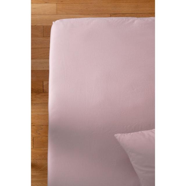 Drap housse en Percale de Coton Bio lavé Adulte