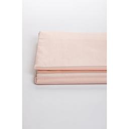 Drap plat en coton bio uni Adulte