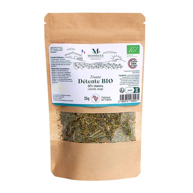 Tisane détente bio - 20% chanvre - 35 g