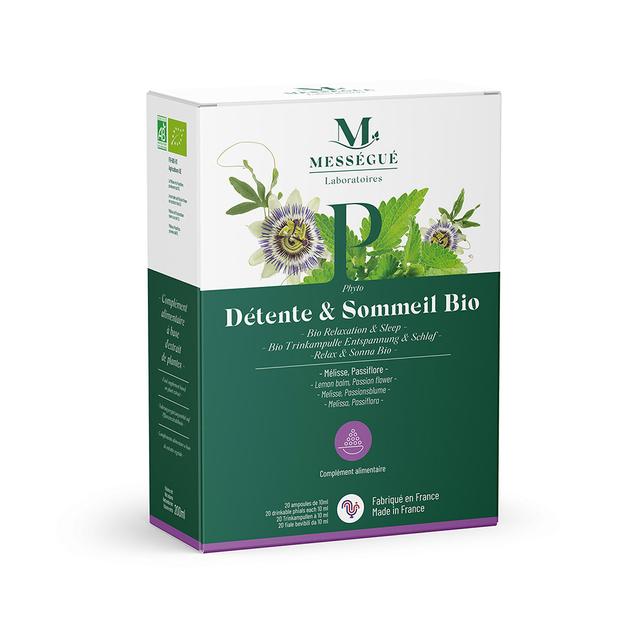 Détente et sommeil bio - 20 ampoules de 10 ml