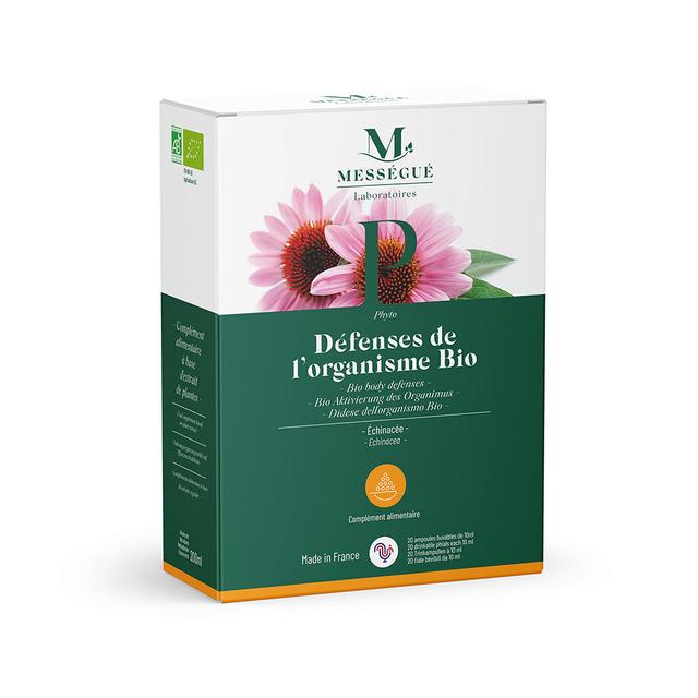 Défenses de l'organisme bio - 20 ampoules de 10 ml