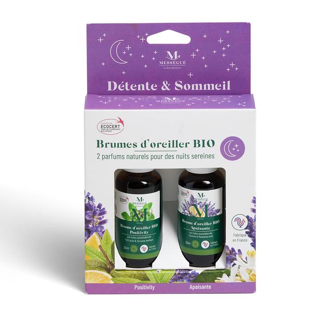 Duo brumes d'oreiller bio apaisante   positivity - taille unique