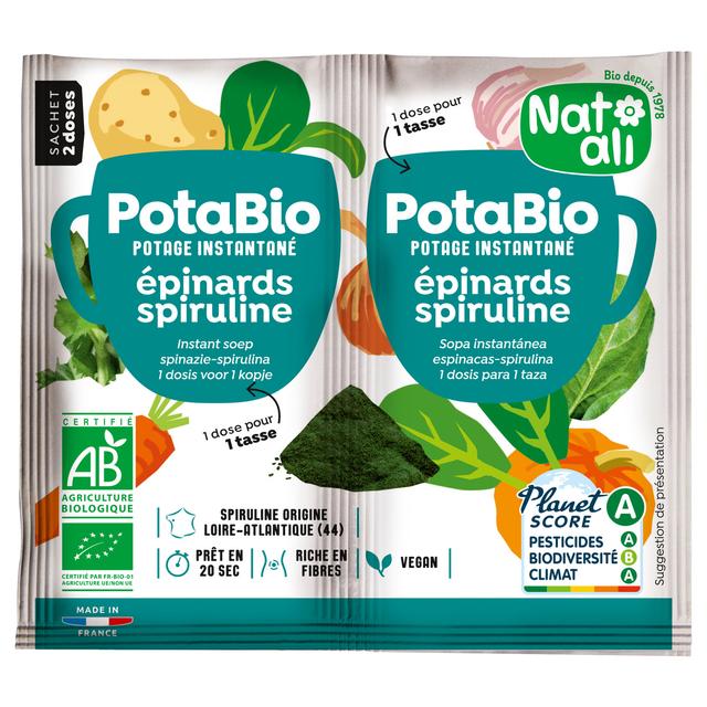 Potage épinards spiruline bio 2x8,5g