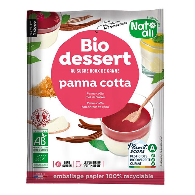 Préparation Panna cotta au sucre roux 45g