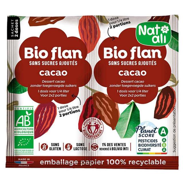 Bioflan Cacao sans sucres ajoutés 11g