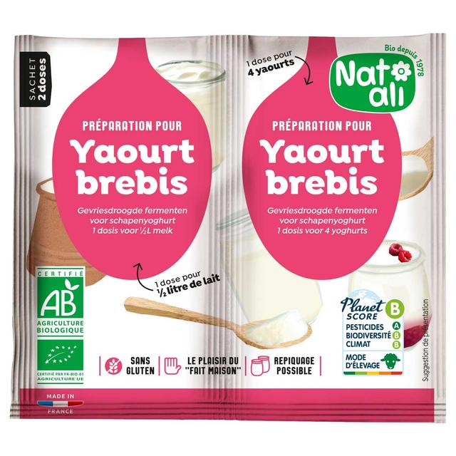 Ferment pour yaourt au lait de brebis 2x6g