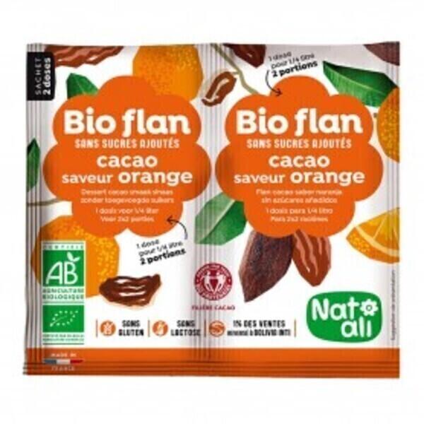 Bioflan chocolat-orange sans sucres ajoutés 10g bio