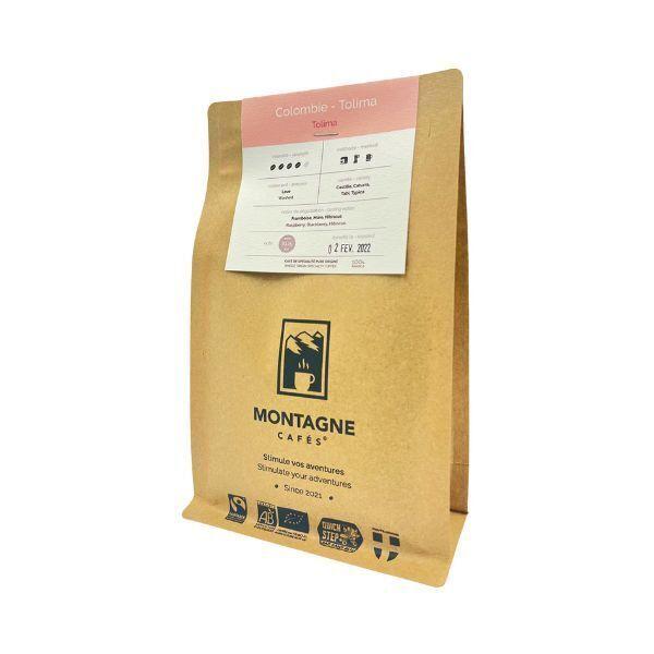 Café 250 g en grains bio et équitable Colombie Bio | Tolima