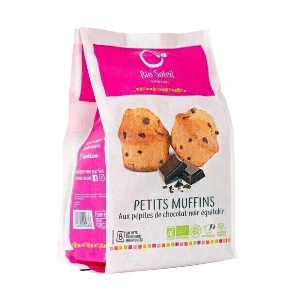 Petits muffins aux pépites de chocolat noir équitable x8 224g