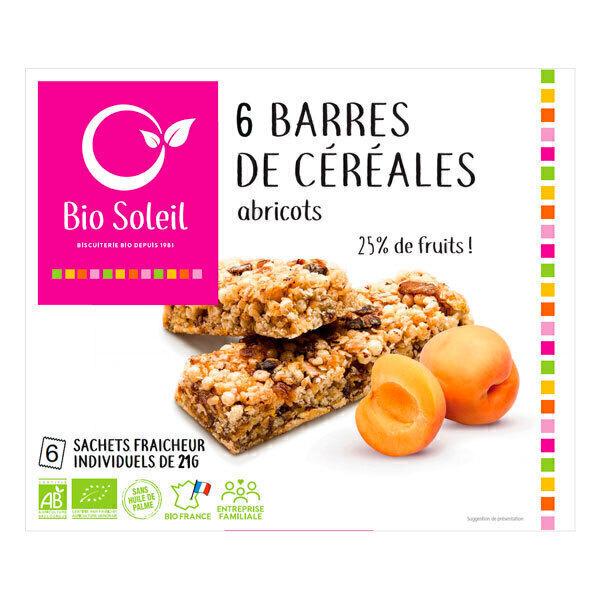 6 barres abricots 125g