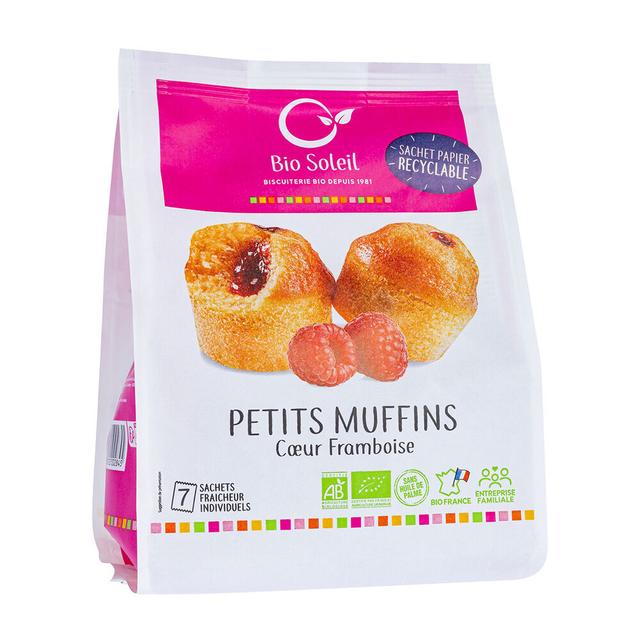 Petits muffins coeur framboise 200g