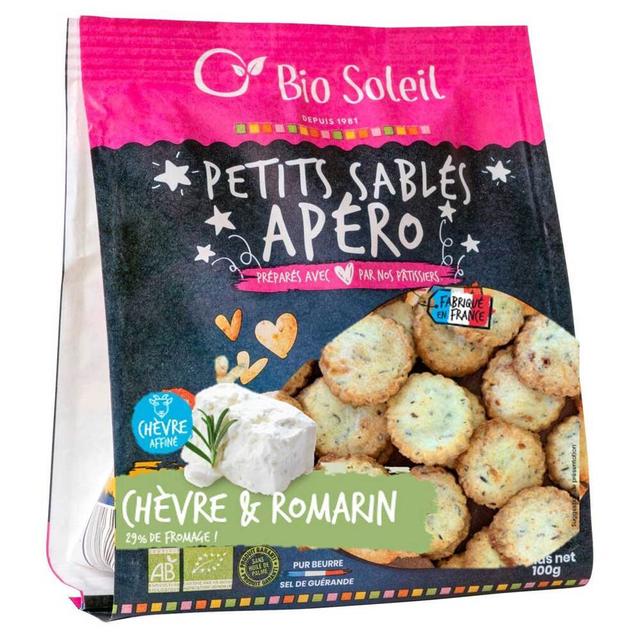 Petits sablés apéro chèvre et romarin 100g